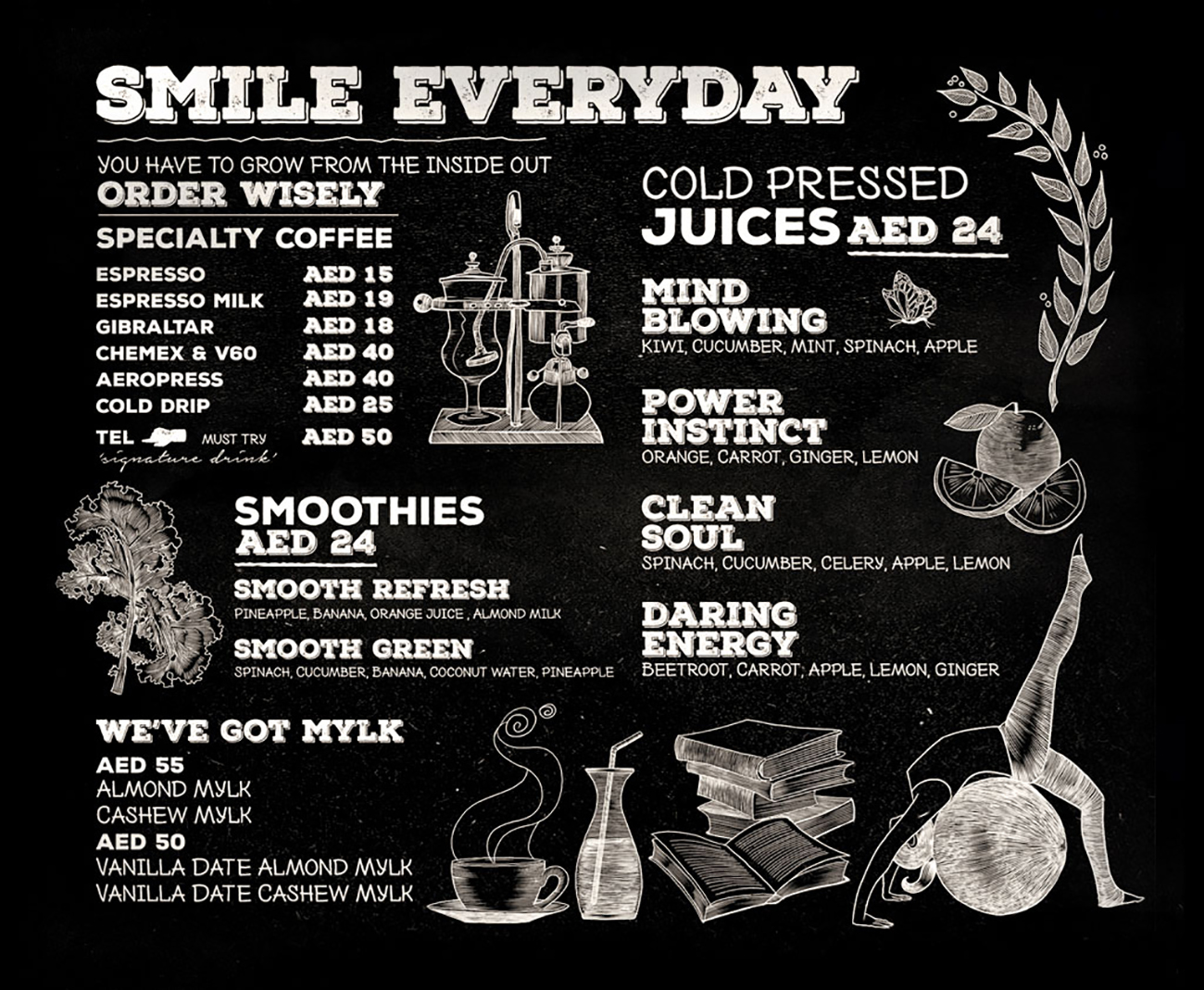 Illustrative Menu Design