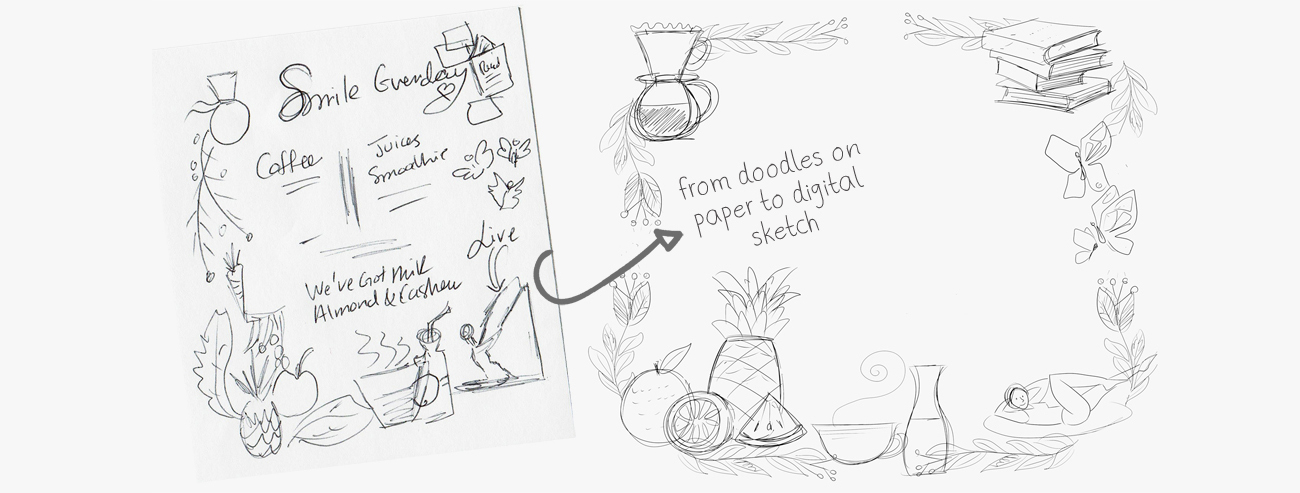 Illustrative Menu Design